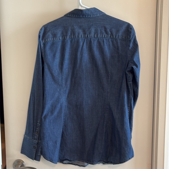 Banana Republic Riley Shirt, Denim, size 16 - Picture 2 of 5